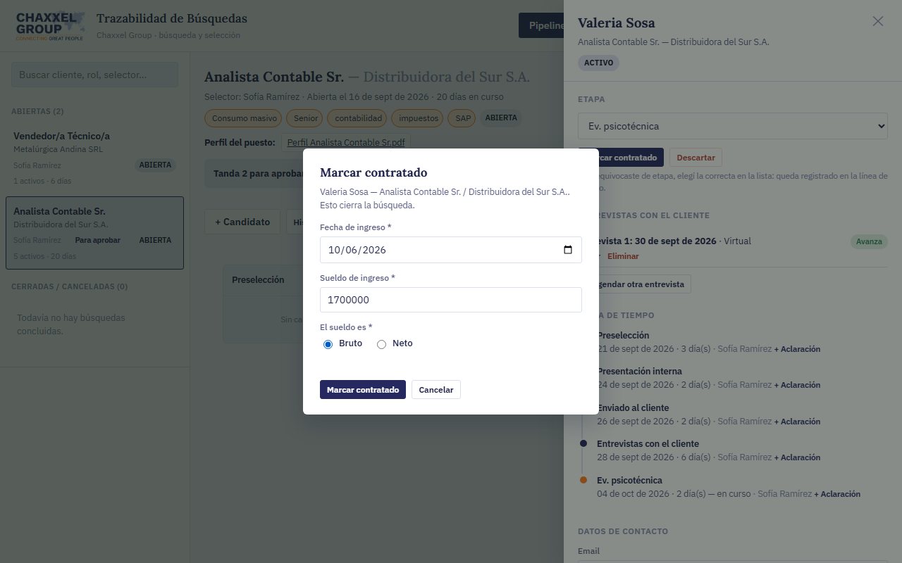 Registrar el ingreso
